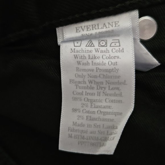 Everlane Men's 36 X 30 The Organic Cotton Slim Fit Jean - Coal Black - NWT - Picture 10 of 10